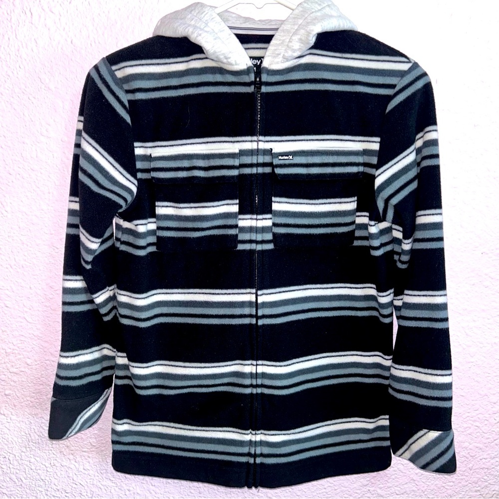 Hurley Boys Medium Fleece Hooded Jacket